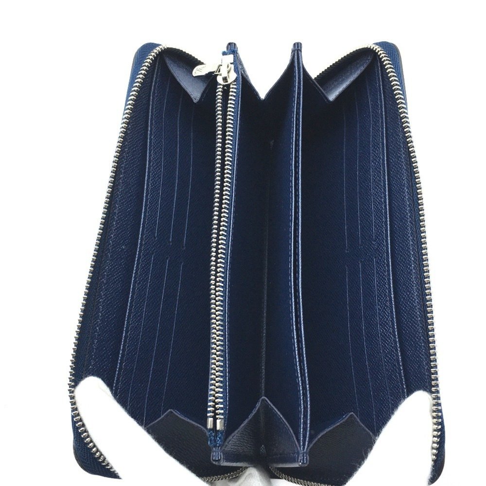 LOUIS VUITTON M64078 Epi Denim Zippy Wallet, Round Zip Long Leather, Women's,... - Picture 8 of 13